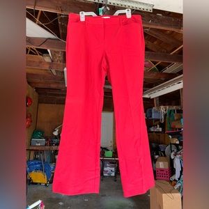 Red New York & Co 14 petite stretch dress pants like new